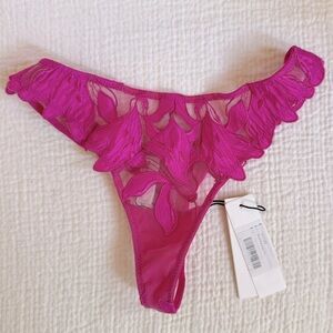 Fleur du Mal Pink Lace Panties